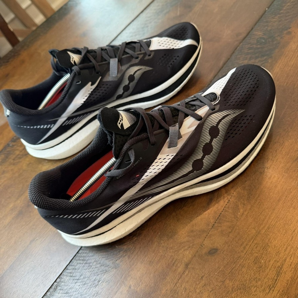 Saucony Endorphin Pro 2 Shoes Mens Size 14 Black Carbon Racing S20687-10‎